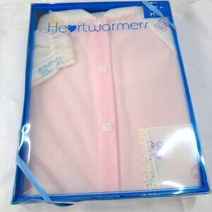 New Heartwarmers newborn pajama romper girls sz newborn pink 80s 90s USA K-Mart